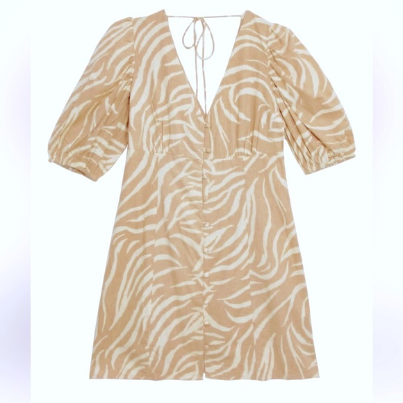 ASOS Dresses & Skirts - ASOS Zebra Print V-Neck Dress